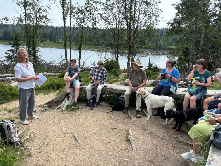 Literaturwanderung um den Oderteich mit Corina C. Klengel